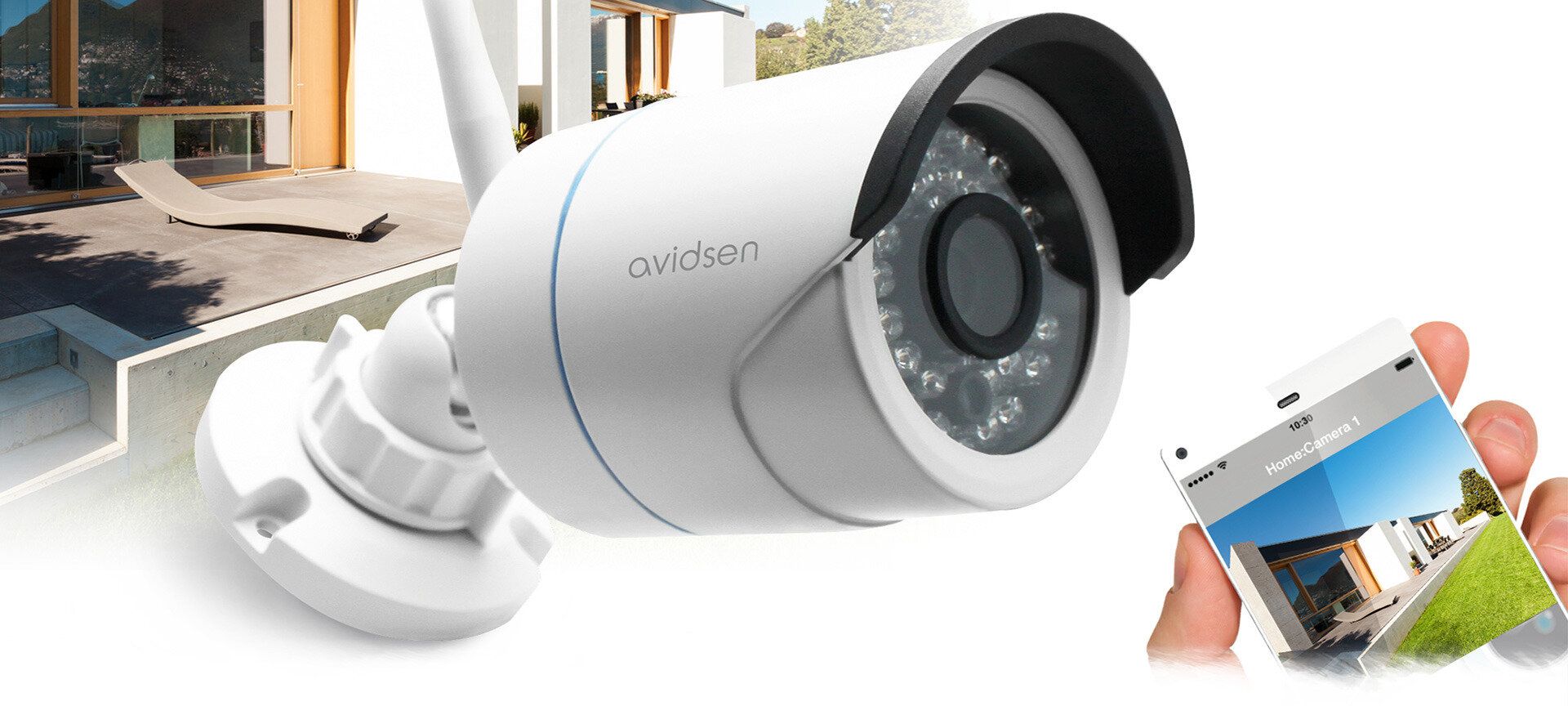 Caméra de vidéosurveillance et consultation des images depuis un téléphone